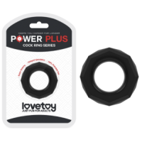 LOVETOY POWER PLUS 1434B BLACK COCK RING 